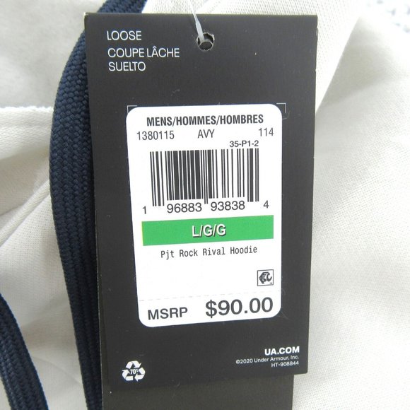 Under Armour Project Rock Iron Paradise Hoodie Mens Size Large NEW - Picture 10 of 11